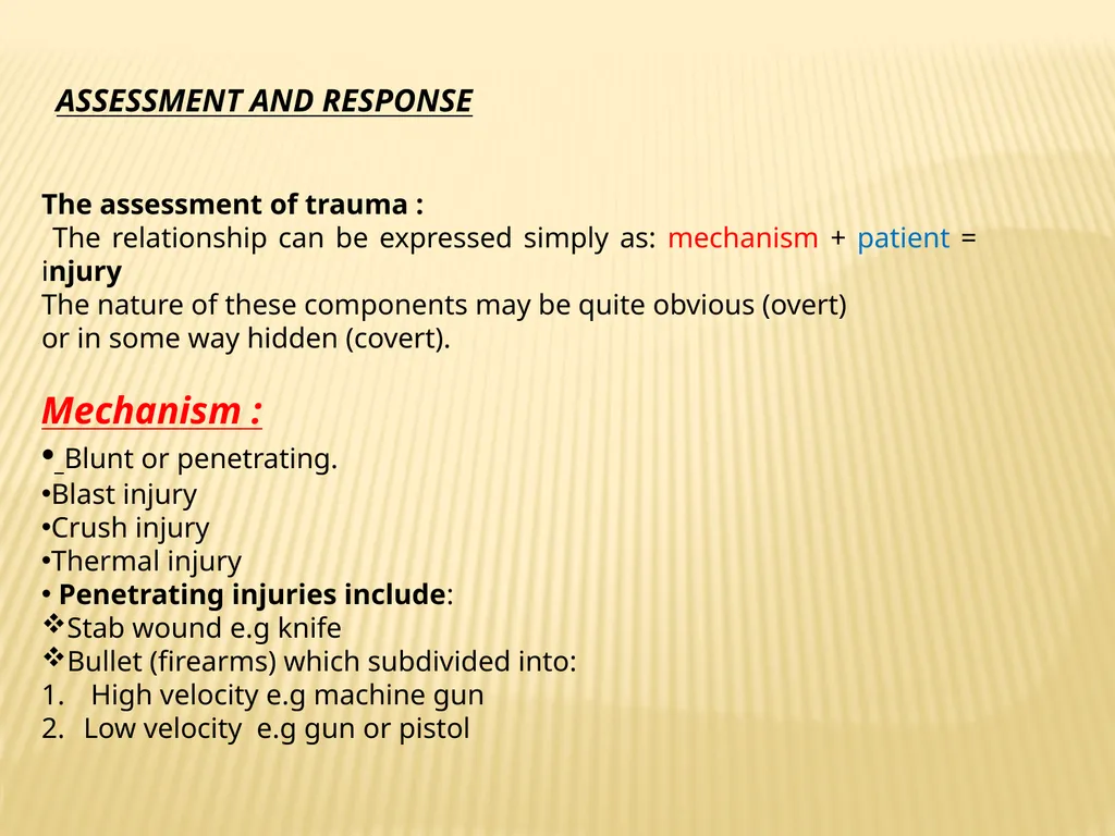 Trauma BY Dr ALI ADIL TRAUMA Trauma is the study - slide 6 of 53