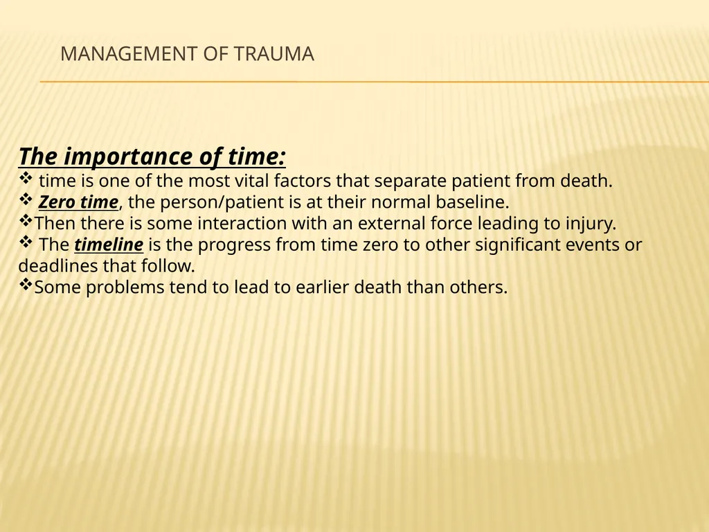 Trauma BY Dr ALI ADIL TRAUMA Trauma is the study - slide 3 of 53