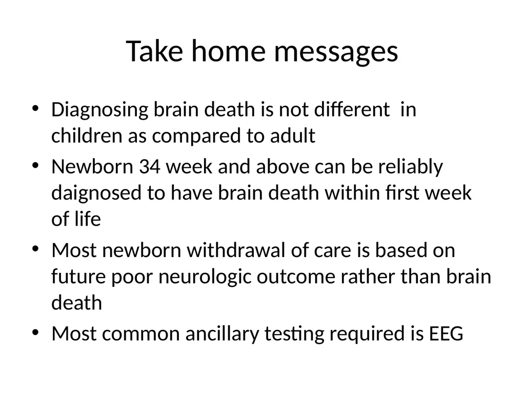Brain death declaration in children Dr Lokesh - slide 50 of 53