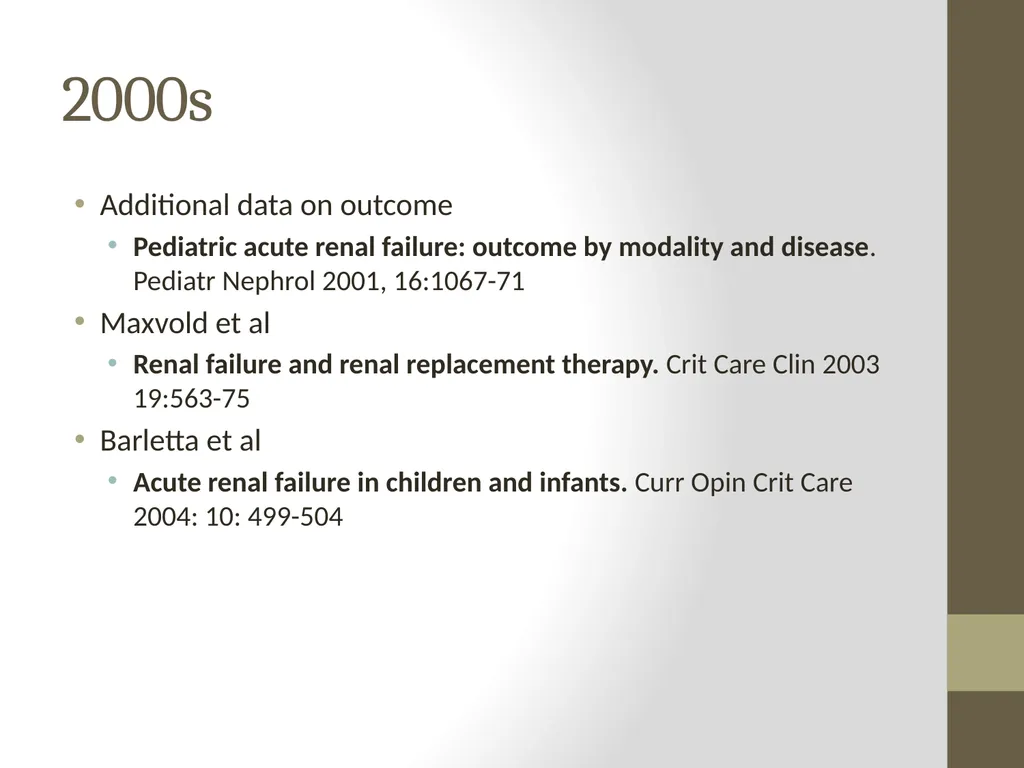 AKI and CRRT: Progress over the last 2 decades! - slide 19 of 37