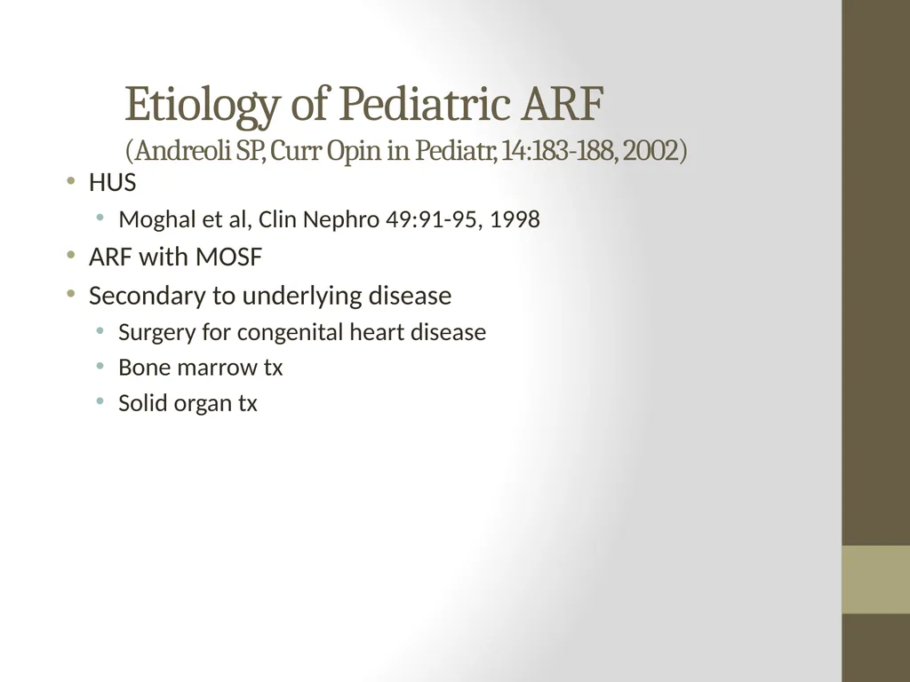 AKI and CRRT: Progress over the last 2 decades! - slide 5 of 37