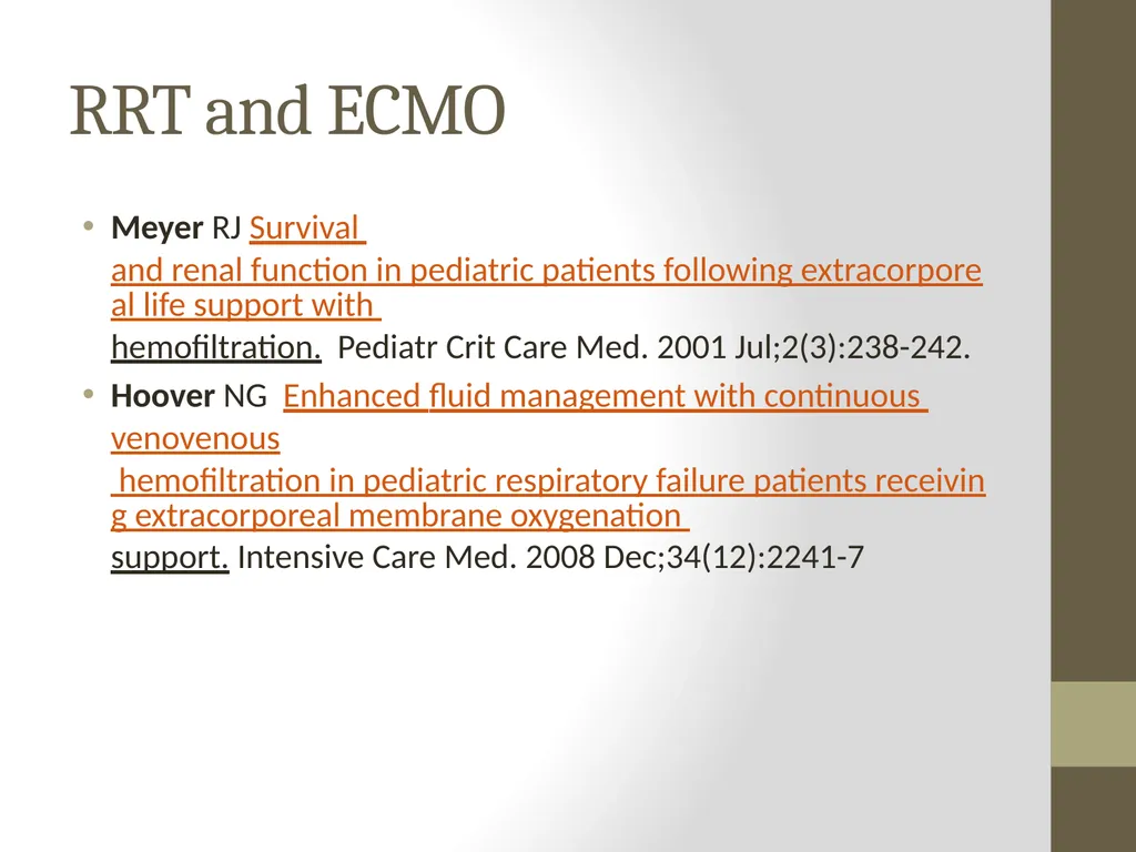 AKI and CRRT: Progress over the last 2 decades! - slide 29 of 37