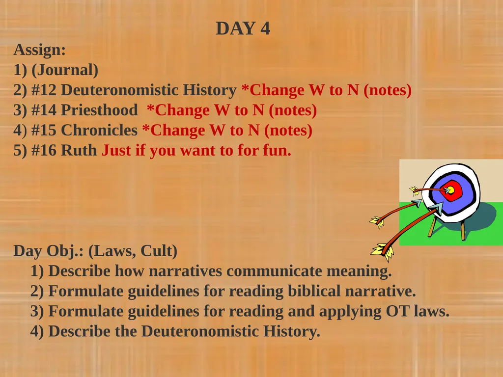 COS 221 Bible II Dr. Rodney K. Duke DAY 4 - slide 2 of 16