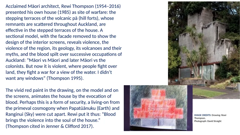 Acclaimed Māori architect, Rewi Thompson