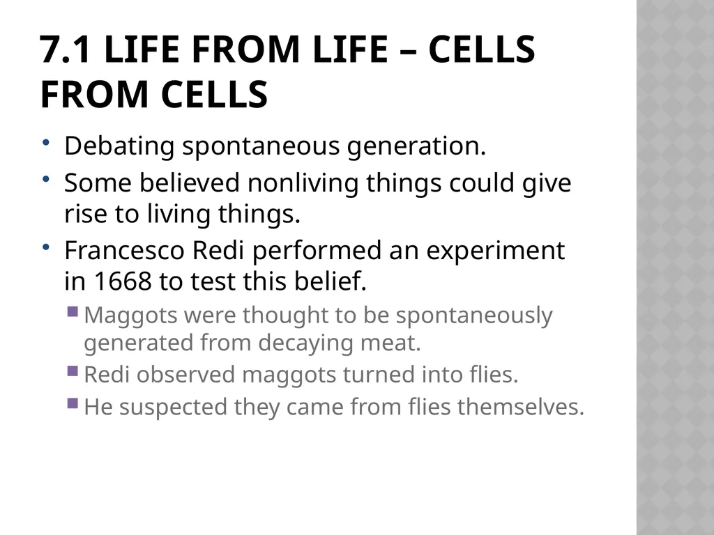 Biology Chapter 7 Cellular Reproduction 7.1 - slide 3 of 34