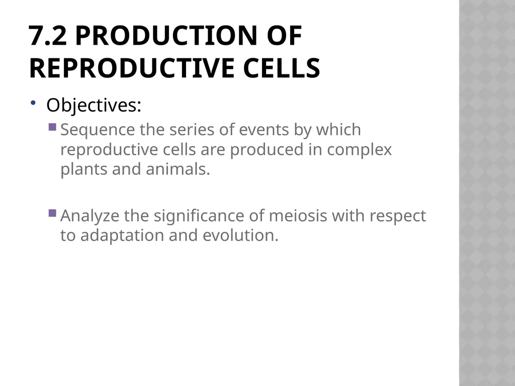 Biology Chapter 7 Cellular Reproduction 7.1 - slide 22 of 34