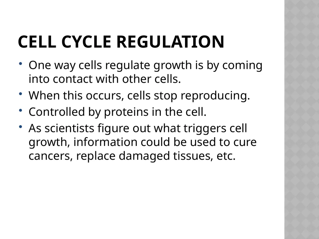 Biology Chapter 7 Cellular Reproduction 7.1 - slide 20 of 34