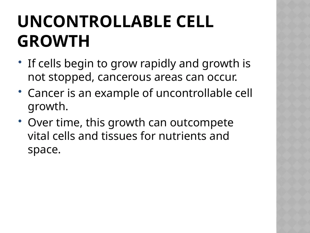 Biology Chapter 7 Cellular Reproduction 7.1 - slide 19 of 34