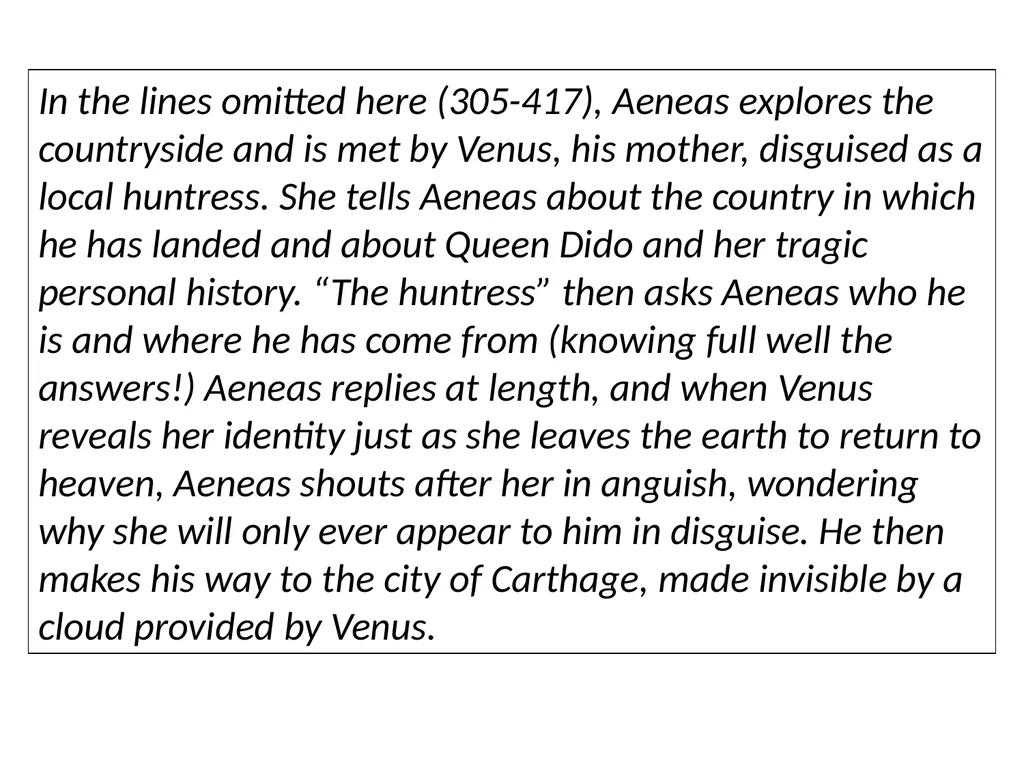 Virgil, Aeneid I GCSE Latin Verse Set text 2017 - slide 24 of 38