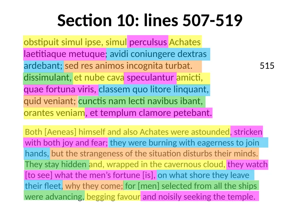 Virgil, Aeneid I GCSE Latin Verse Set text 2017 - slide 37 of 38