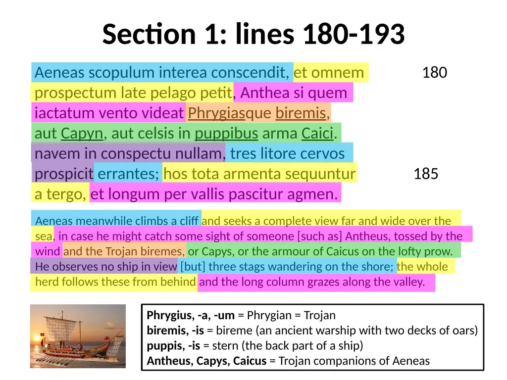 Virgil, Aeneid I GCSE Latin Verse Set text 2017 - slide 2 of 38