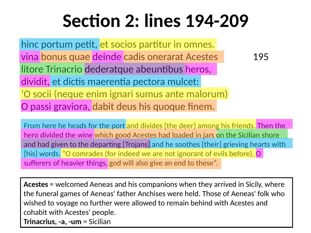 Virgil, Aeneid I GCSE Latin Verse Set text 2017 - slide 5 of 38
