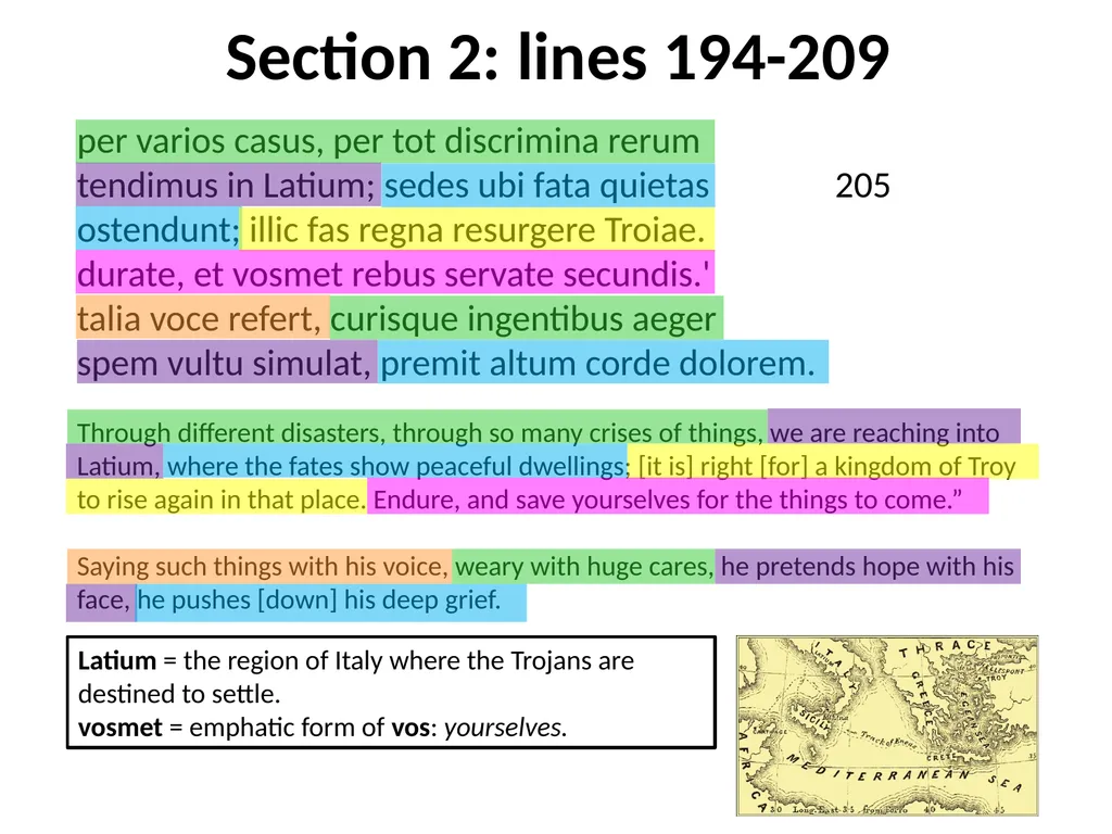 Virgil, Aeneid I GCSE Latin Verse Set text 2017 - slide 7 of 38