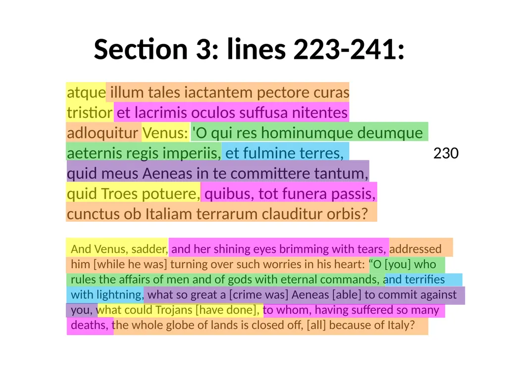 Virgil, Aeneid I GCSE Latin Verse Set text 2017 - slide 10 of 38