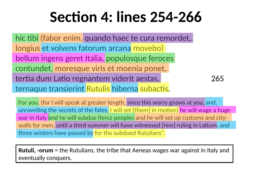 Virgil, Aeneid I GCSE Latin Verse Set text 2017 - slide 15 of 38