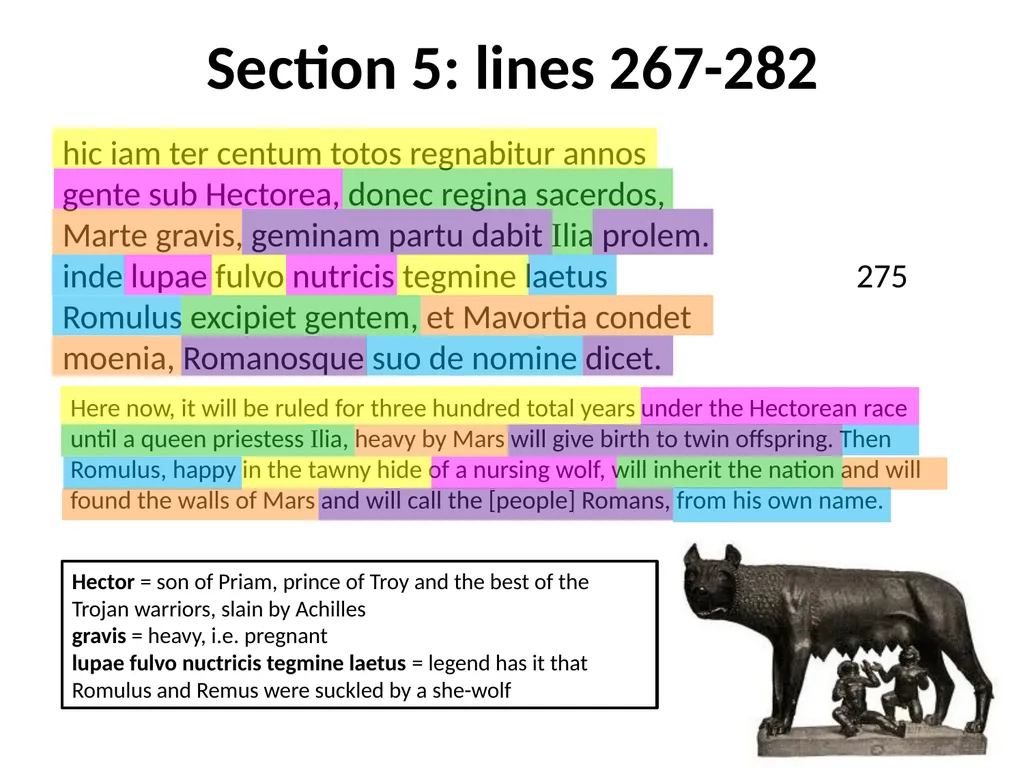 Virgil, Aeneid I GCSE Latin Verse Set text 2017 - slide 18 of 38