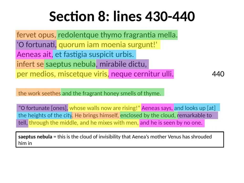 Virgil, Aeneid I GCSE Latin Verse Set text 2017 - slide 29 of 38