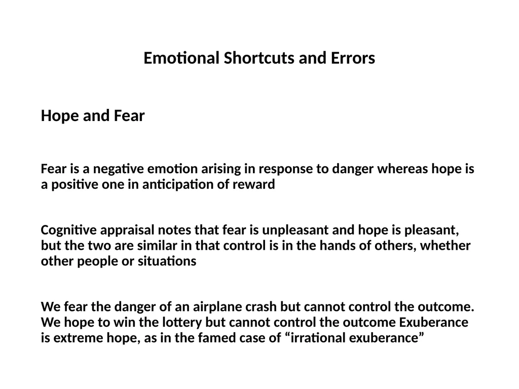 Finance for Normal People Chapter 4 – Emotional - slide 10 of 28