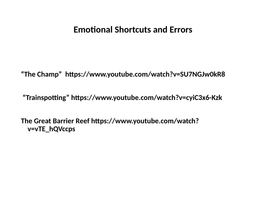 Finance for Normal People Chapter 4 – Emotional - slide 17 of 28