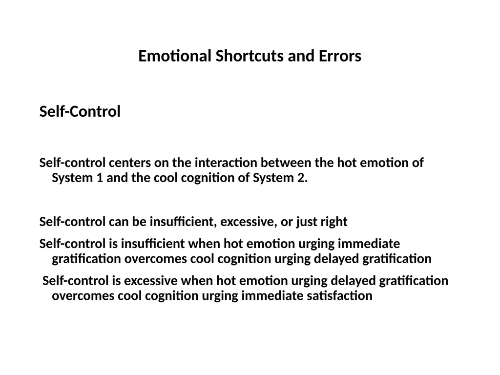 Finance for Normal People Chapter 4 – Emotional - slide 21 of 28