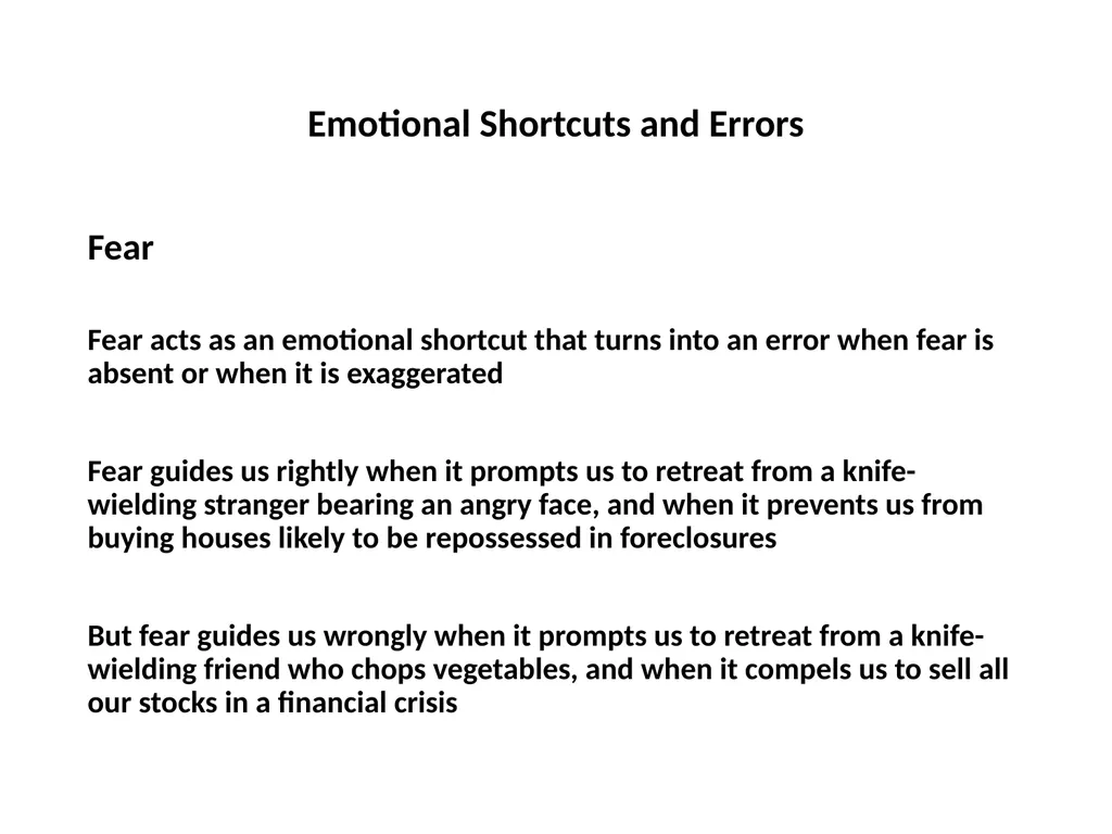 Finance for Normal People Chapter 4 – Emotional - slide 4 of 28