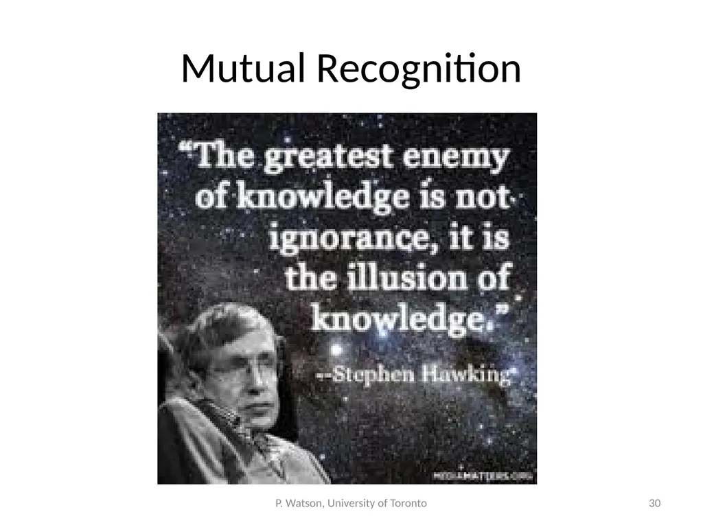 Teaching Not-Knowing: Cultural Competence and - slide 30 of 34