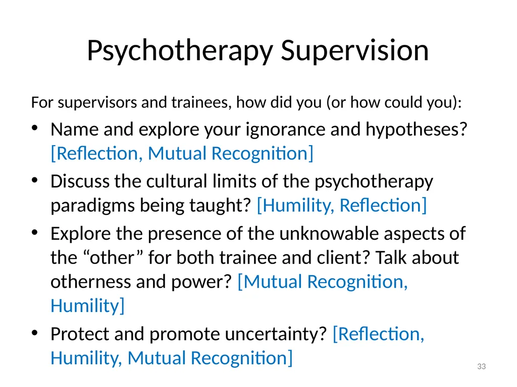 Teaching Not-Knowing: Cultural Competence and - slide 33 of 34