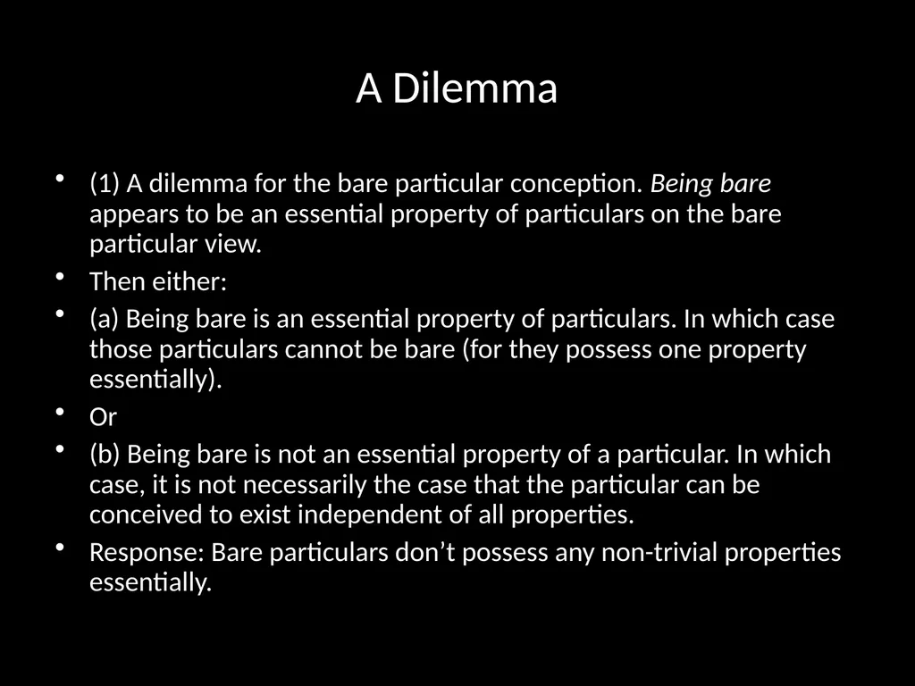 PH251 Metaphysics Week 4. Substance, Substrata and - slide 13 of 31