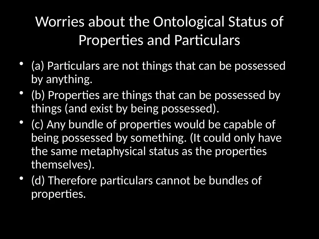 PH251 Metaphysics Week 4. Substance, Substrata and - slide 30 of 31