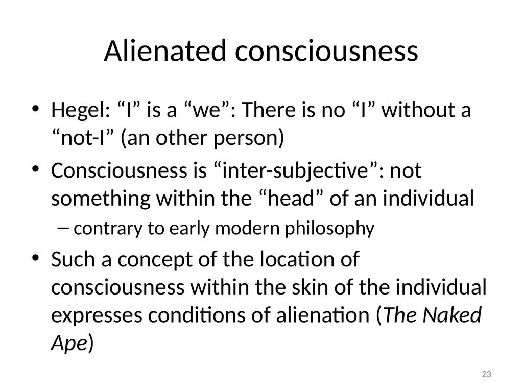 7 Marx on alienation 1 Alienation and overcoming - slide 23 of 34
