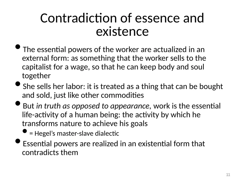 7 Marx on alienation 1 Alienation and overcoming - slide 11 of 34