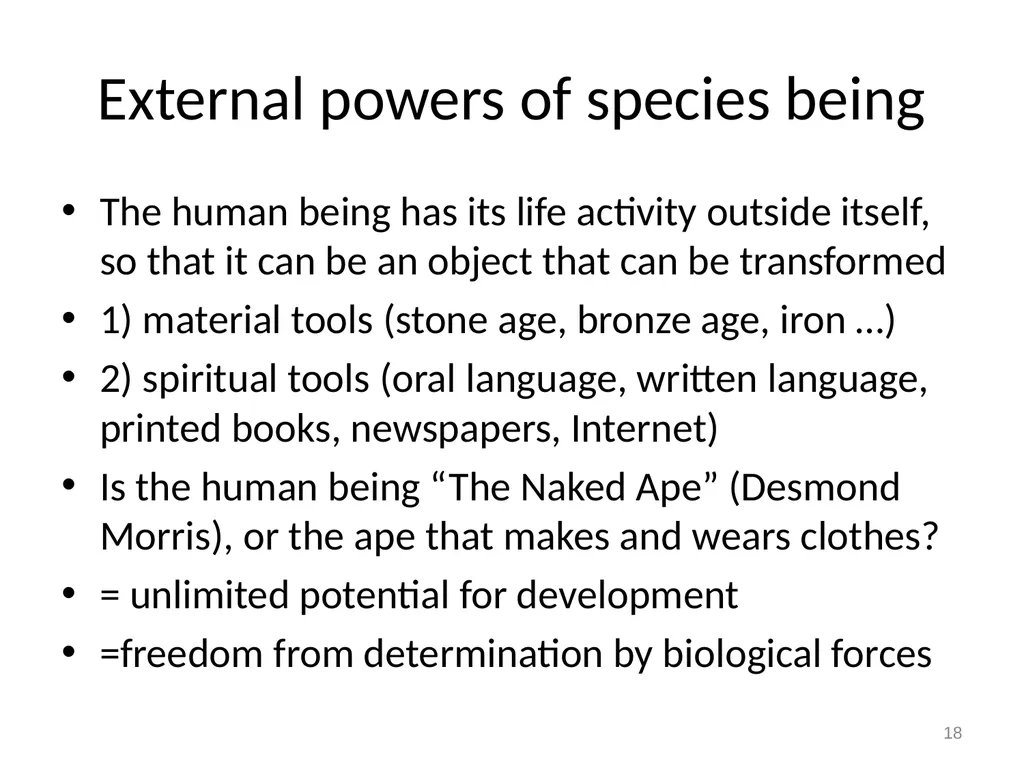 7 Marx on alienation 1 Alienation and overcoming - slide 18 of 34