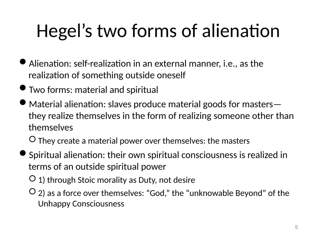 7 Marx on alienation 1 Alienation and overcoming - slide 5 of 34