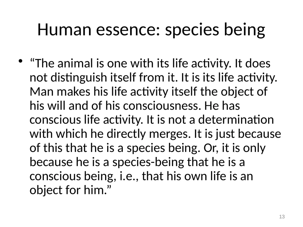 7 Marx on alienation 1 Alienation and overcoming - slide 13 of 34