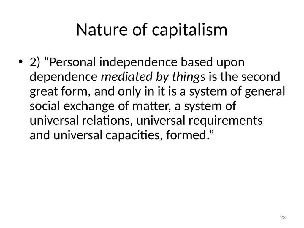 7 Marx on alienation 1 Alienation and overcoming - slide 28 of 34