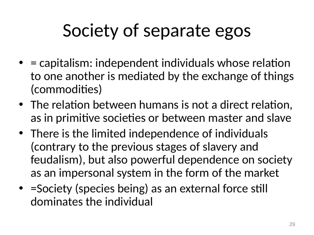 7 Marx on alienation 1 Alienation and overcoming - slide 29 of 34