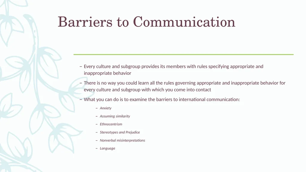 Understanding Culture, Understanding Students: - slide 12 of 20