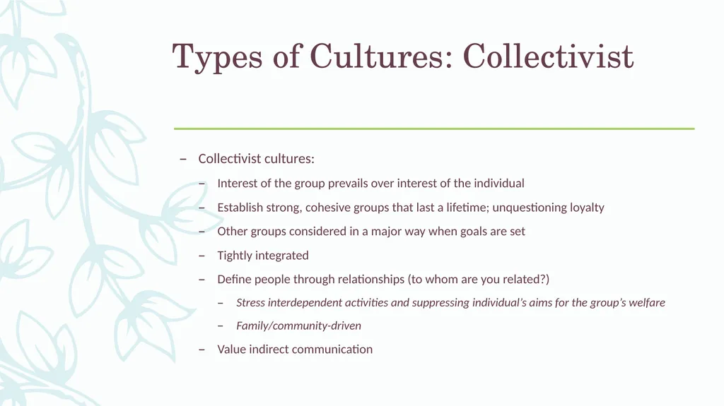 Understanding Culture, Understanding Students: - slide 8 of 20