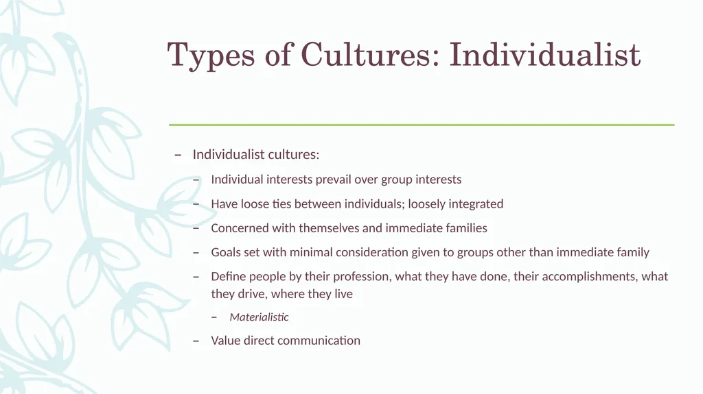 Understanding Culture, Understanding Students: - slide 7 of 20