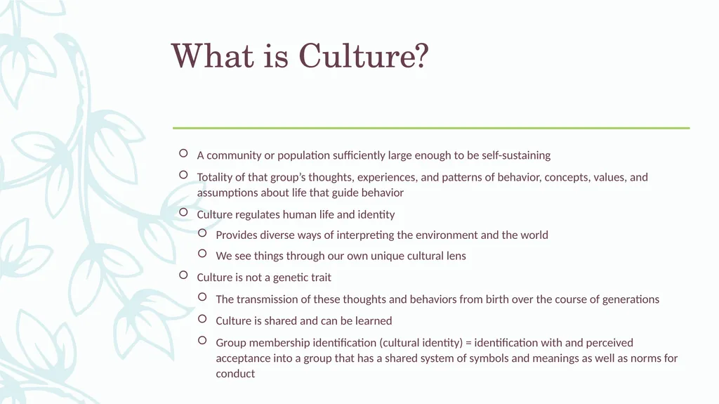 Understanding Culture, Understanding Students: - slide 2 of 20