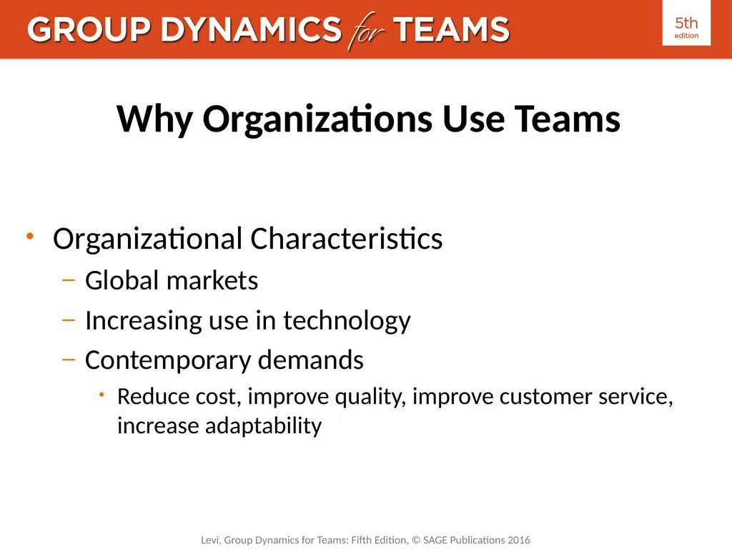 Chapter 1: Understanding Teams Defining Groups and - slide 10 of 14