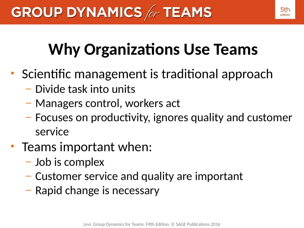 Chapter 1: Understanding Teams Defining Groups and - slide 8 of 14