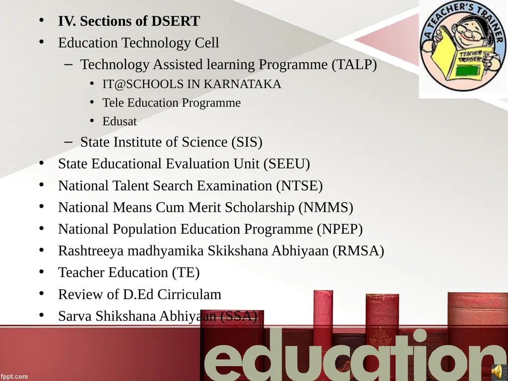 SRI SARAVAJNA COLLEGE OF EDUCATION Subject : - slide 7 of 15