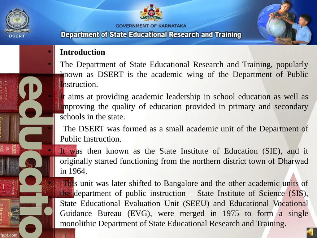 SRI SARAVAJNA COLLEGE OF EDUCATION Subject : - slide 3 of 15