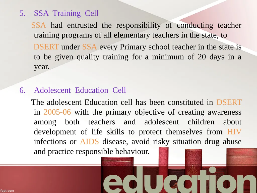 SRI SARAVAJNA COLLEGE OF EDUCATION Subject : - slide 10 of 15