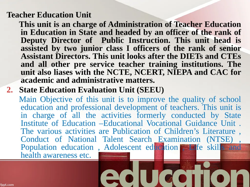 SRI SARAVAJNA COLLEGE OF EDUCATION Subject : - slide 8 of 15