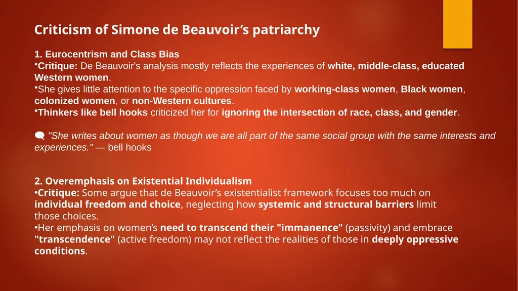 Simone De Beauvoir Simone de Beauvoir (1908–1986) - slide 4 of 6