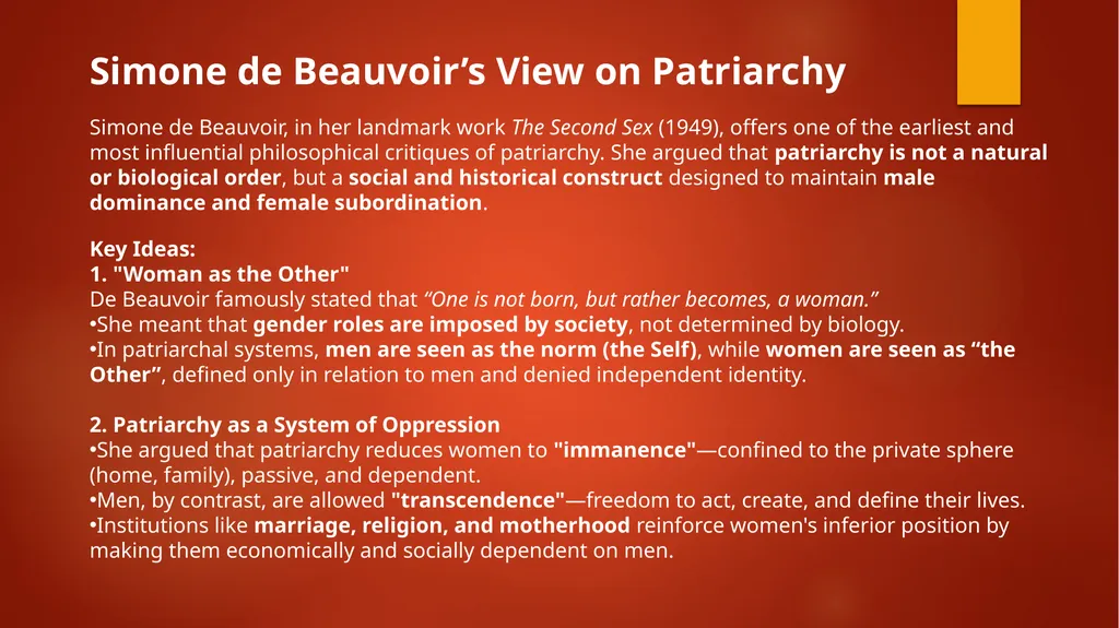 Simone De Beauvoir Simone de Beauvoir (1908–1986) - slide 2 of 6
