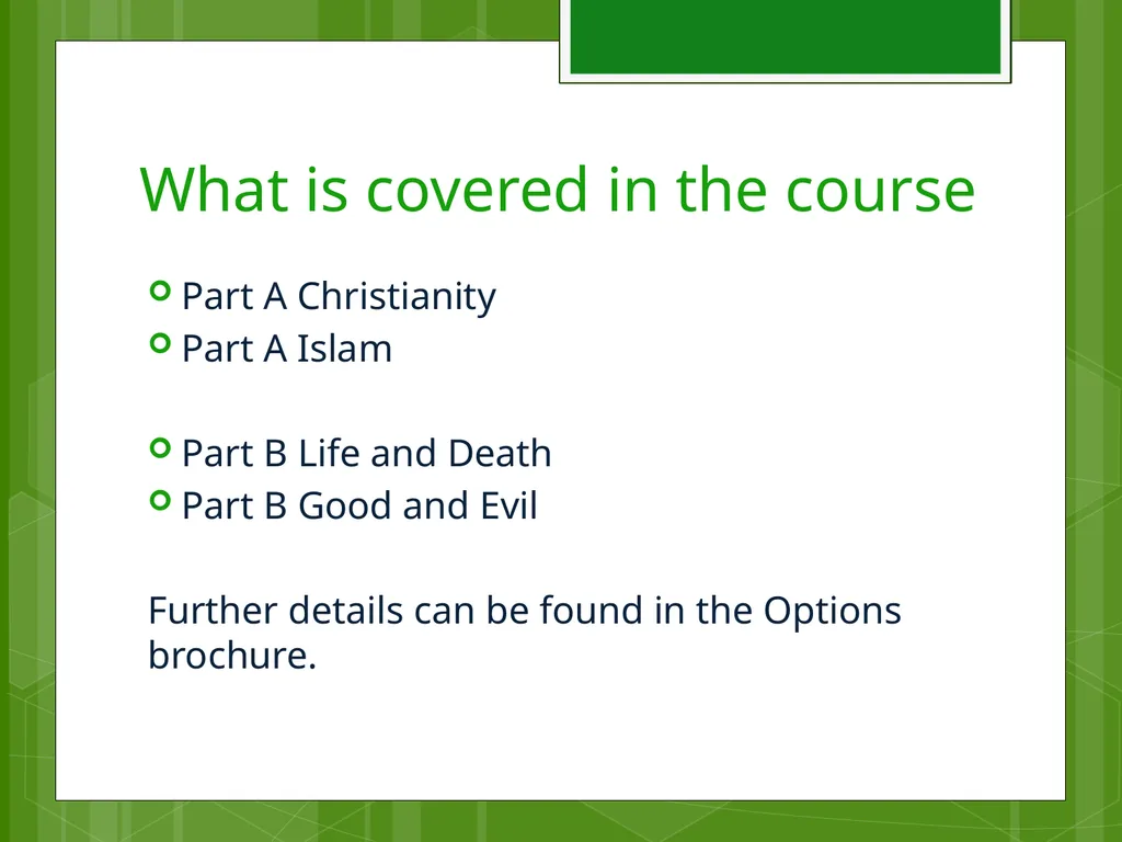 Ramsey Grammar School Year 9 Options 22nd April - slide 4 of 23