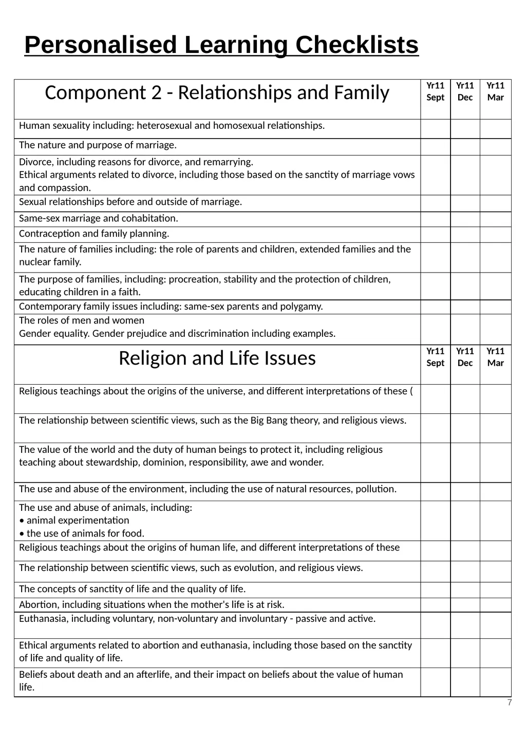 RS GCSE AQA A - 8062 Year 11 - Work - slide 7 of 120